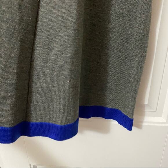 ELIZA J Womens Dress Small Striped Sweater  Fit Flare Color Block Long Sleeves - Picture 5 of 9